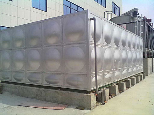 Stainless steel sectional water tank is widely used in school