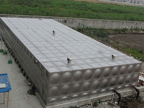 stainless steel sectional water tank is widely used in water circulation system