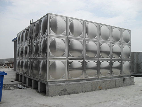stainless steel sectional water tank is widely used in office building