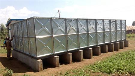 Many our customers use the pressed steel water tank with potable panels