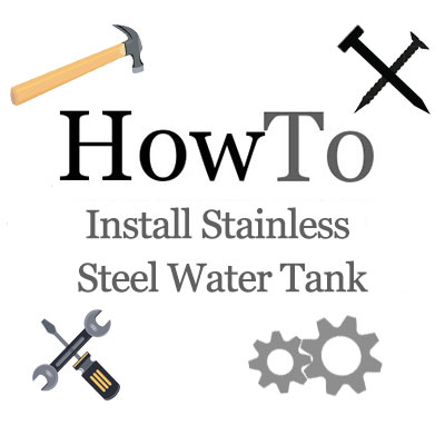 Steel water tank installation