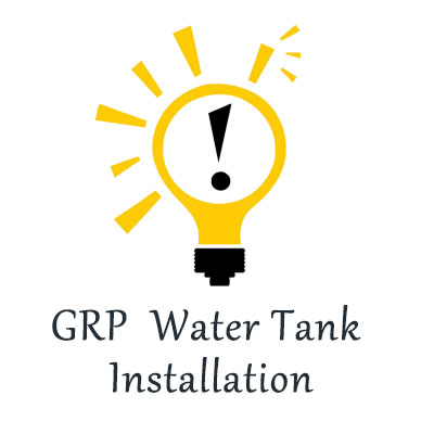 GRP water tank installation